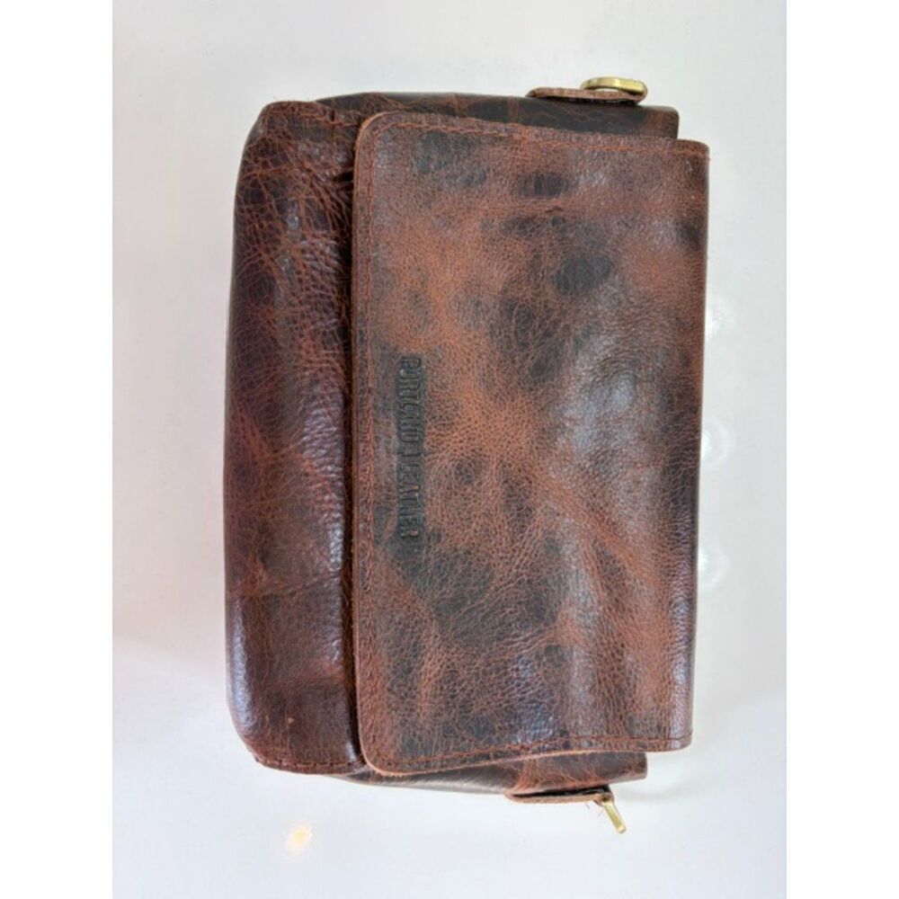 NWOT Portland Leather Goods Highland Brown Metro Mini ULTRA RARE